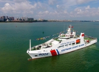 越南海警船首次访华抵达海口 中越海警船成功实现互访