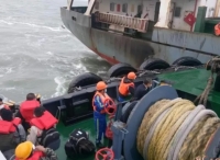 福建泉州海域一外籍货船走锚 10名中外船员获救