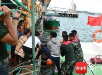 惊险！儋州一艘渔船遭货船撞击后侧翻 1人溺亡