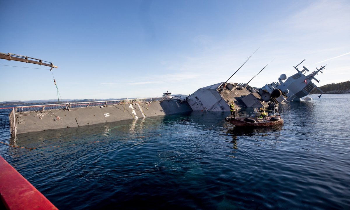 挪威海军沉船事件新背锅侠美国实习军官在操船